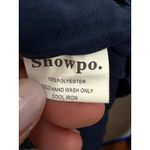 Showpo Mini Dress Navy Blue White Polka Dot‎ Button Front Fall Flirty Party Cute Size 4 Photo 5