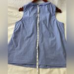 Talbots  Blue Boxy Ruffled Tank Top sz M petite Photo 6