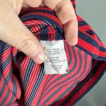 J.Crew  Women's Blue & Red Striped Preppy Nautical Dress - Size 8 - Pleated Skirt Photo 6