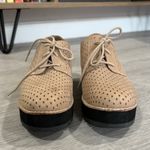 Eileen Fisher Ergo Wedge Derby Beige Perforated shoes Photo 2