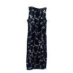 Vtg Y2 Eve Adams Midi Dress Sz M Holiday Gala Metallic Glitter Formal Floral Black Size M Photo 6