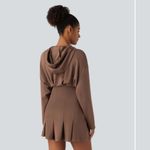 Halara  Taupe Hooded Sweatshirt Photo 2