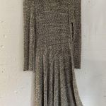 Marni Dress Womens 8 Gray Cream Long Sleeve Knit Bouclé Wool Blend Textured Photo 0