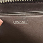 Coach  Monogram Zip Around Quilted Signature Wallet Clutch brown Photo 9