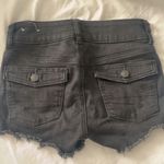 American Eagle Next Level Stretch Black Blue Jean Shorts Photo 2