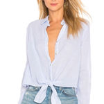 by the way. Carrie Button Up Blouse Light Blue size small Photo 0