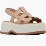 Sorel NIB NEW Dayspring Slingback Platform Sandal IN Color: Honest Beige/ Chalk Photo 1