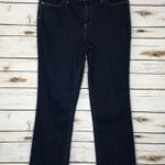 Lands' End ๐ Womens Bootcut Dark Wash Jeans Size 12 Photo 2