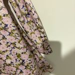 ZARA  FLORAL PRINT MOCK NECK MINI DRESS PINK PURPLE medium Photo 6