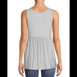 Time & Tru Maternity Sleeveless Smock Top Size Large 12-14 Gray New Photo 5