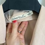 Liberty Love Elegant Cream Women's Top Trench Coat Lightweight Jacket M Photo 5