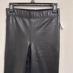 Old Navy  Women’s High-Waisted Faux-Leather Front Panel Leggings BlackJack sz M Photo 3
