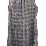 CAbi  Shear Sleeveless Animal Print Blouse Keyhole Button S Black White #2774 Photo 0