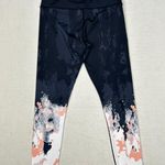 Zyia Active Watercolor Ombre Summit High Waisted Leggings Women's Size 4 Black Photo 5