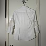 Finley Brand Finley white ruffle arm button down shirt. S Photo 1