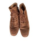 Sofft Women's Brown Suede Ankle Boots Size 10 M Lace Photo 6