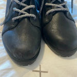 Universal Threads Universal Thread black lace up faux leather boots 9 Photo 4