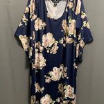 Ashley Stewart B28-Women's Dress Size 26/28 Navy Floral Photo 0