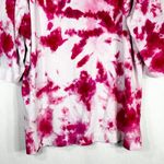 Denim Co XL Top Pink Parade Tie Dye Handmade Tee White Cotton Half Sleeve 650 Photo 8