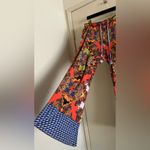 Anthropologie Eloise Lounge Pants Boho Size S Made in Korea Red Photo 4