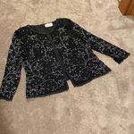 Mon Cheri  Bridals Black Sequin Beaded Two Piece Top & Pants Set SIZE 38 Photo 1