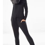 Fabletics "Tess" Black Off The Shoulder Lounge Causal Jumpsuit Sz XS Photo 0