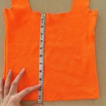 Bright neon orange crop top / cropped top / bright orange / neon top Photo 3