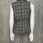 FAVLUX  Sherpa lined wrap sleeveless collared vest sweater jacket plaid small Photo 3