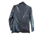 Women's DAZY Black Faux Leather Blazer Jacket Size S Photo 7