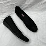 Munro American Women's Black Suede Perforated Comfort Flats Size 9.5 SS Photo 2