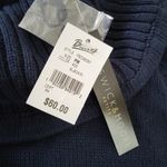 Preswick & Moore  Petite Cowl Neck Drawstring Kangaroo Pocket Sweater Navy Medium Photo 4