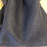 Vince Camuto Vince Camino Pebbled Leather Bucket Bag Purse Navy Blue Photo 11