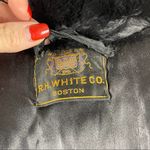 Vintage 50's R.H. White’s Boston Women’s Long Maxi Black Fur Coat Size Small Photo 8