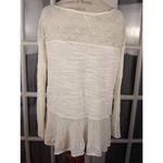 Free People  Womens Kristobel Ivory‎ Sweater Tunic Top Small Photo 1