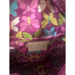Vera Bradley Purple Floral Butterfly hipster Crossbody Shoulder Bag Purse Photo 6