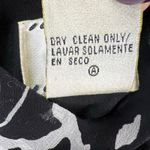 ICE Vtg Y2K Silk Maxi Dress 12 Black White Chiffon Floral Romantic Whimsygoth Photo 10