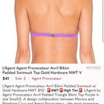 L’Agent Agent Provocateur Avril Bikini Top Padded Criss Cross $92 New with Tags Photo 2