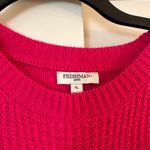Freshman Hot Pink Cropped Sweater Photo 2