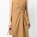 Vince NEW Sleeveless Cotton Shirt Dress in Caramel Brown Photo 1