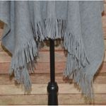 Vince Camuto Women's Gray Fringe Shawl One Size Layering Casual Warm Open Front Photo 7