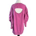 Anthropologie Daily Practice Long Sleeve Batwing Sweatshirt Dress Pink Size XS Photo 4