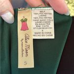 Alice Moon Green Puff Sleeve A-Line Mini Dress Owl Print size Small. Photo 6