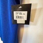 Ming Wang Sleeveless Top Bright Blue High Collar Women’s Size PM Petite Medium Photo 10