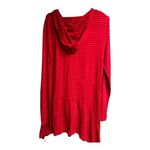 Soft Surroundings  pink striped button up hoodie L/XL Photo 2