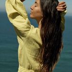 Anthropologie Maeve Celia Gauzy Romper Photo 1