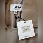 BB Dakota NWT Jack by Hazelnut Cream Faux Leather Full Zip Quilted Jacket Photo 5