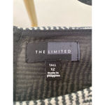 The Limited  Parisian Shift Dress Modern Old Money Knit Autumn Winter Striped Lux Photo 4