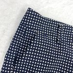 Ann Taylor Factory Signature Scalloped Hem Polka Dot Shorts Navy Blue White 4 Photo 2