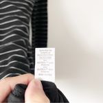 Marine layer Lexi Rib Long Sleeve Midi Dress in Black Stripe Photo 6