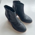 Sole Society Ines Womens Size 7.5 Black Cow Suede Leather Block Heel Ank… Photo 1